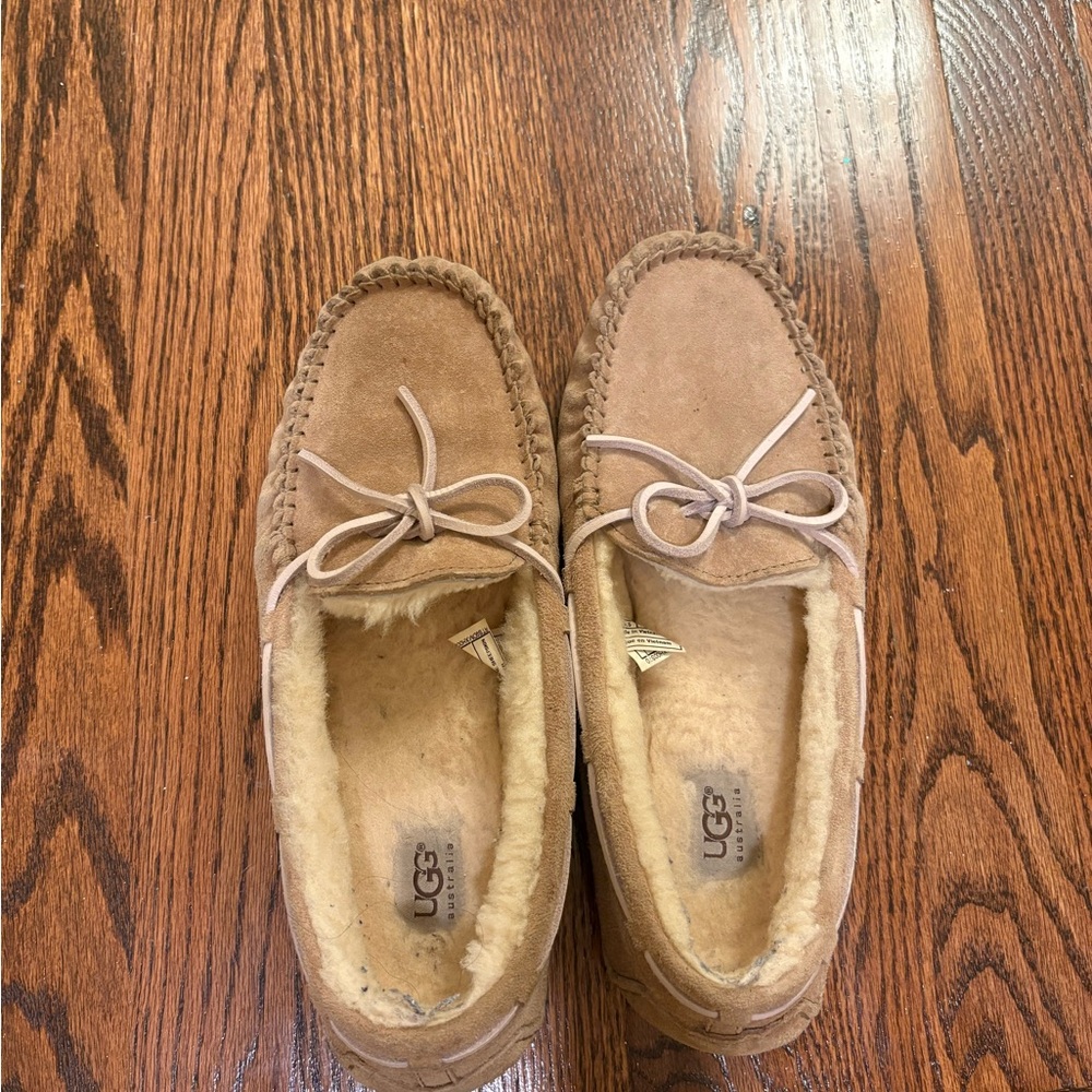 UGG Brown Suede Moccasin Slippers
